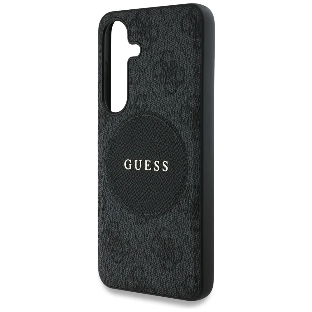 Hurtownia GSM - Guess 4G Rund-Patch Klassisches Logo MagSafe Samsung Galaxy S25+ Plus schwarz - GUE4247 - {ean13} - Hurt