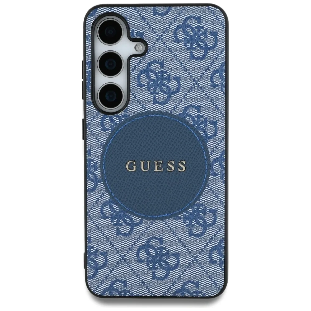 Hurtownia GSM - Guess 4G Kerek Patches Klasszikus Logó MagSafe Samsung Galaxy S25+ Plus kék - GUE4248 - {ean13} - Hurt