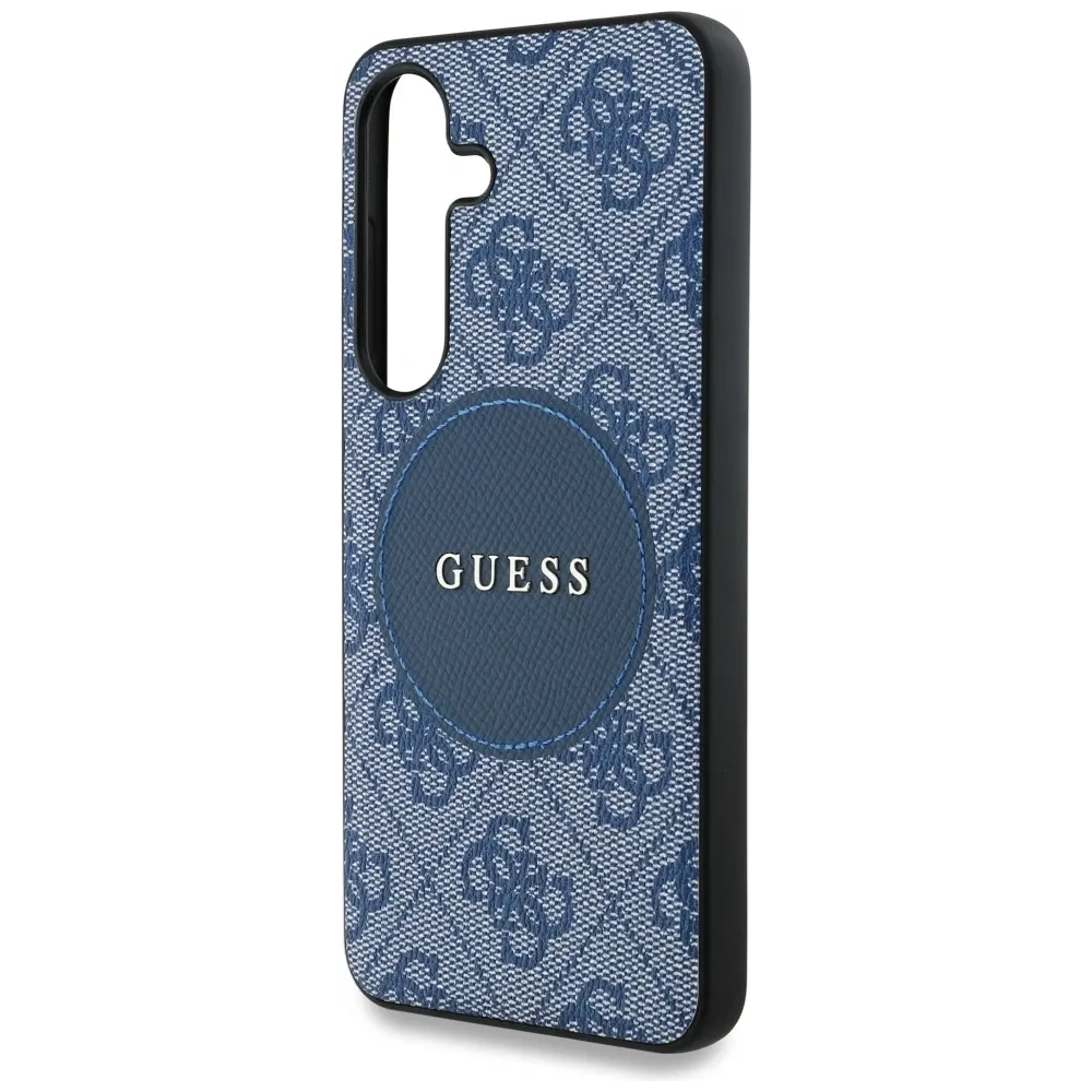 Hurtownia GSM - Guess 4G Kerek Patches Klasszikus Logó MagSafe Samsung Galaxy S25+ Plus kék - GUE4248 - {ean13} - Hurt