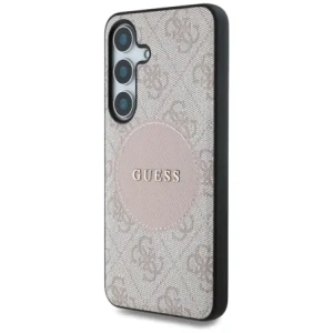 Wholesale Guess 4G Round Patch Classic Logo MagSafe Samsung Galaxy S25+ Plus pink - GUE4249 - {ean13} - Hurt