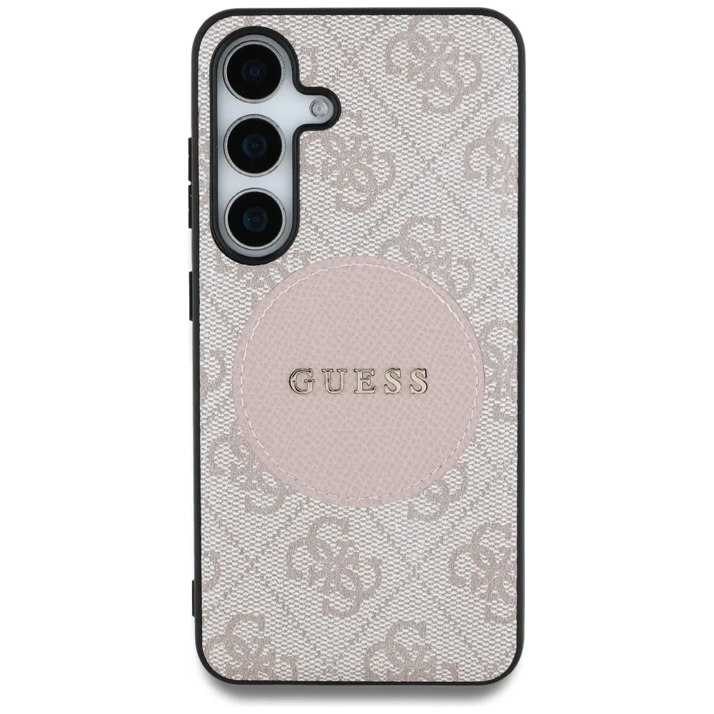 Hurtownia GSM - Guess 4G Kerek Pötty Klasszikus Logó MagSafe Samsung Galaxy S25+ Plus rózsaszín - GUE4249 - {ean13} - Hurt
