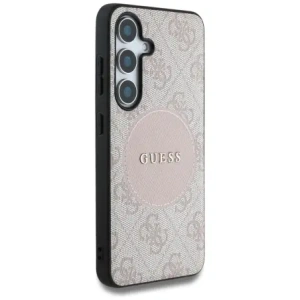 Wholesale Guess 4G Round Patch Classic Logo MagSafe Samsung Galaxy S25+ Plus pink - GUE4249 - {ean13} - Hurt