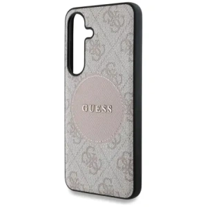 Wholesale Guess 4G Round Patch Classic Logo MagSafe Samsung Galaxy S25+ Plus pink - GUE4249 - {ean13} - Hurt
