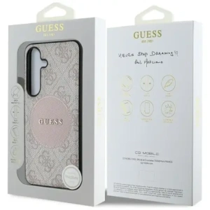 Wholesale Guess 4G Round Patch Classic Logo MagSafe Samsung Galaxy S25+ Plus pink - GUE4249 - {ean13} - Hurt