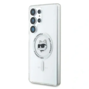 Hurtownia GSM - Karl Lagerfeld Buton Choupette Cap Imprimat Logo MagSafe Samsung Galaxy S25 Ultra alb - KLD21865 - {ean13} - Hurt