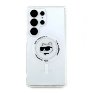 Hurtownia GSM - Karl Lagerfeld Buton Choupette Cap Imprimat Logo MagSafe Samsung Galaxy S25 Ultra alb - KLD21865 - {ean13} - Hurt