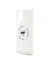 Wholesale Karl Lagerfeld Button Choupette Head Printed Logo MagSafe Samsung Galaxy S25 Ultra white - KLD21865 - {ean13} - Hurt