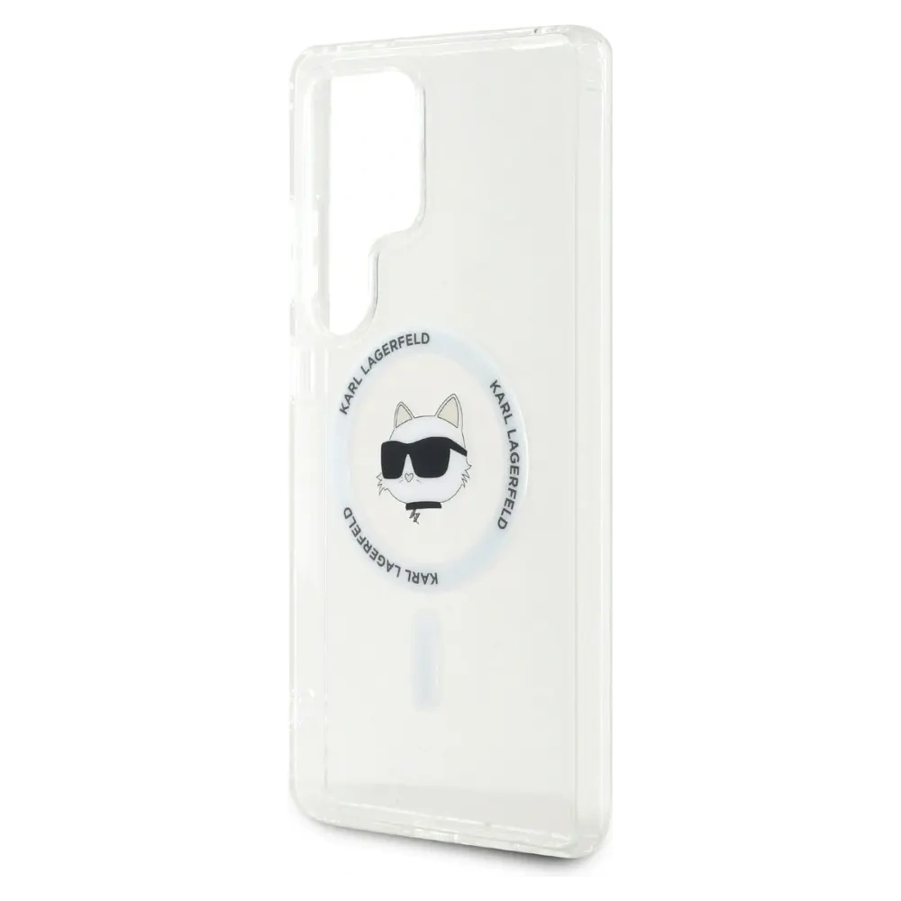 Hurtownia GSM - Karl Lagerfeld Buton Choupette Cap Imprimat Logo MagSafe Samsung Galaxy S25 Ultra alb - KLD21865 - {ean13} - Hurt