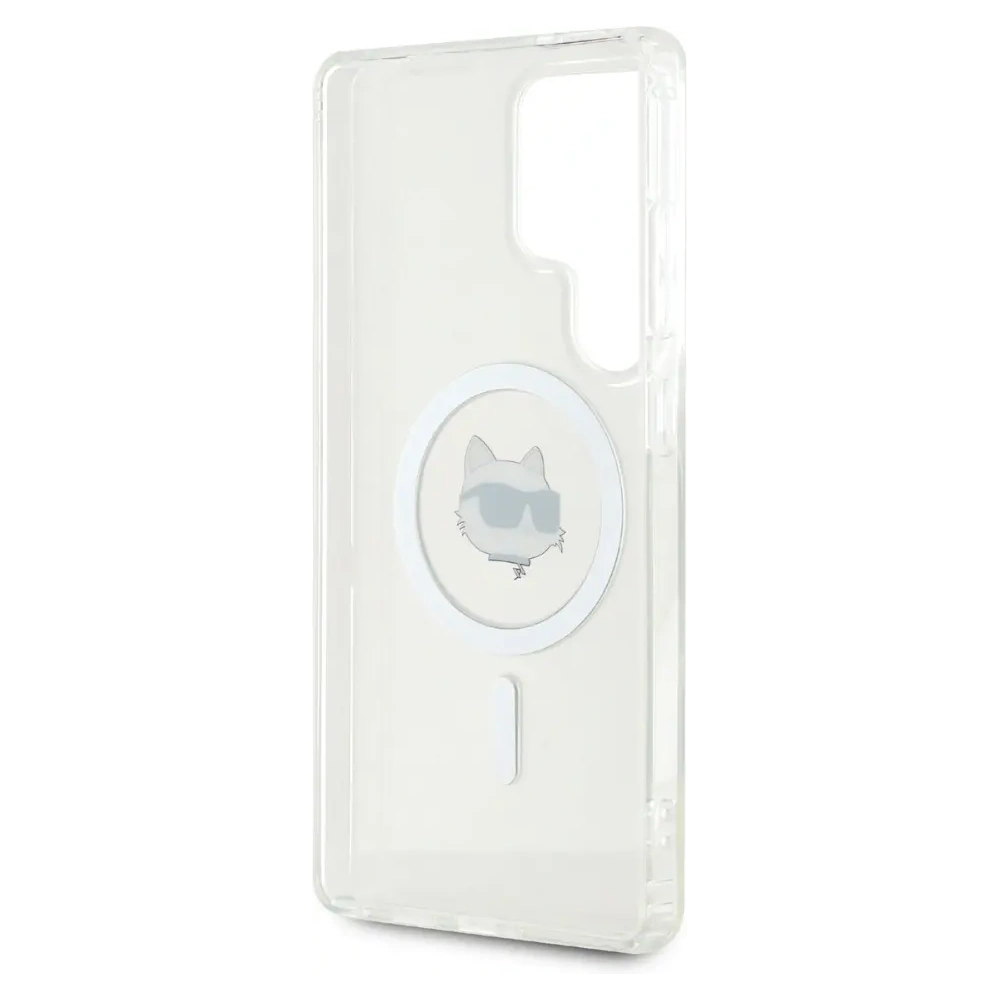 Hurtownia GSM - Karl Lagerfeld Buton Choupette Cap Imprimat Logo MagSafe Samsung Galaxy S25 Ultra alb - KLD21865 - {ean13} - Hurt