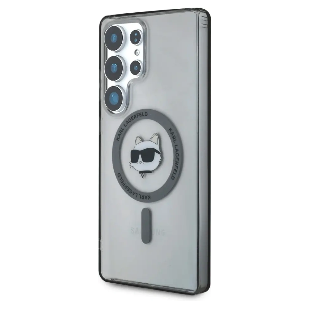 Hurtownia GSM - Etui Karl Lagerfeld Button Choupette Head Printed Logo MagSafe Samsung Galaxy S25 Ultra černý - KLD21866 - {ean13} - Hurt