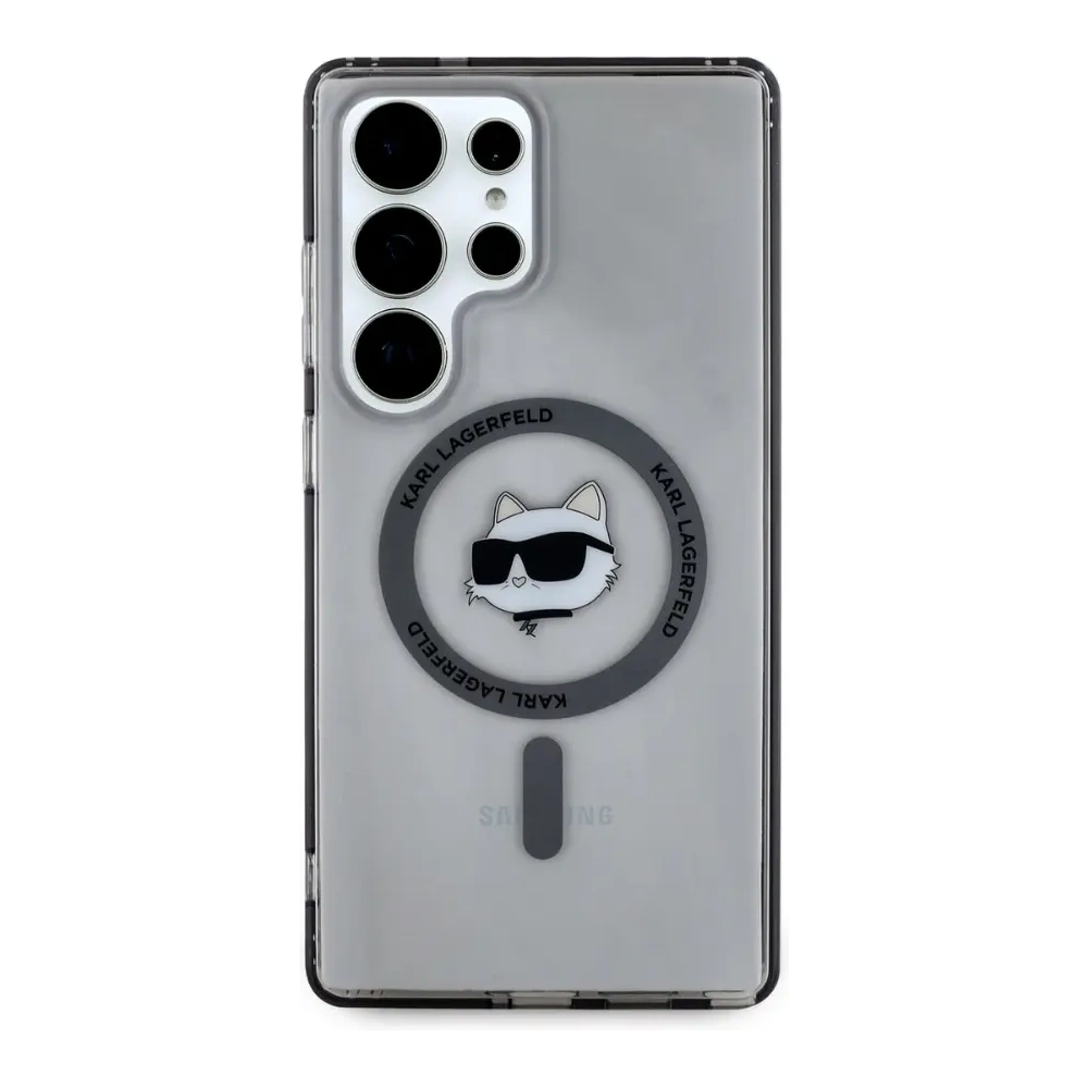 Hurtownia GSM - Karl Lagerfeld Buton Choupette Cap Imprimat Logo MagSafe Samsung Galaxy S25 Ultra negru - KLD21866 - {ean13} - Hurt