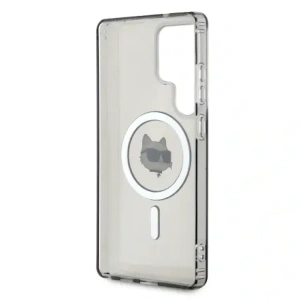 Wholesale Karl Lagerfeld Button Choupette Head Printed Logo MagSafe Samsung Galaxy S25 Ultra black - KLD21866 - {ean13} - Hurt