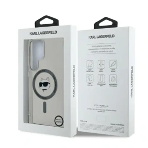 Wholesale Karl Lagerfeld Button Choupette Head Printed Logo MagSafe Samsung Galaxy S25 Ultra black - KLD21866 - {ean13} - Hurt