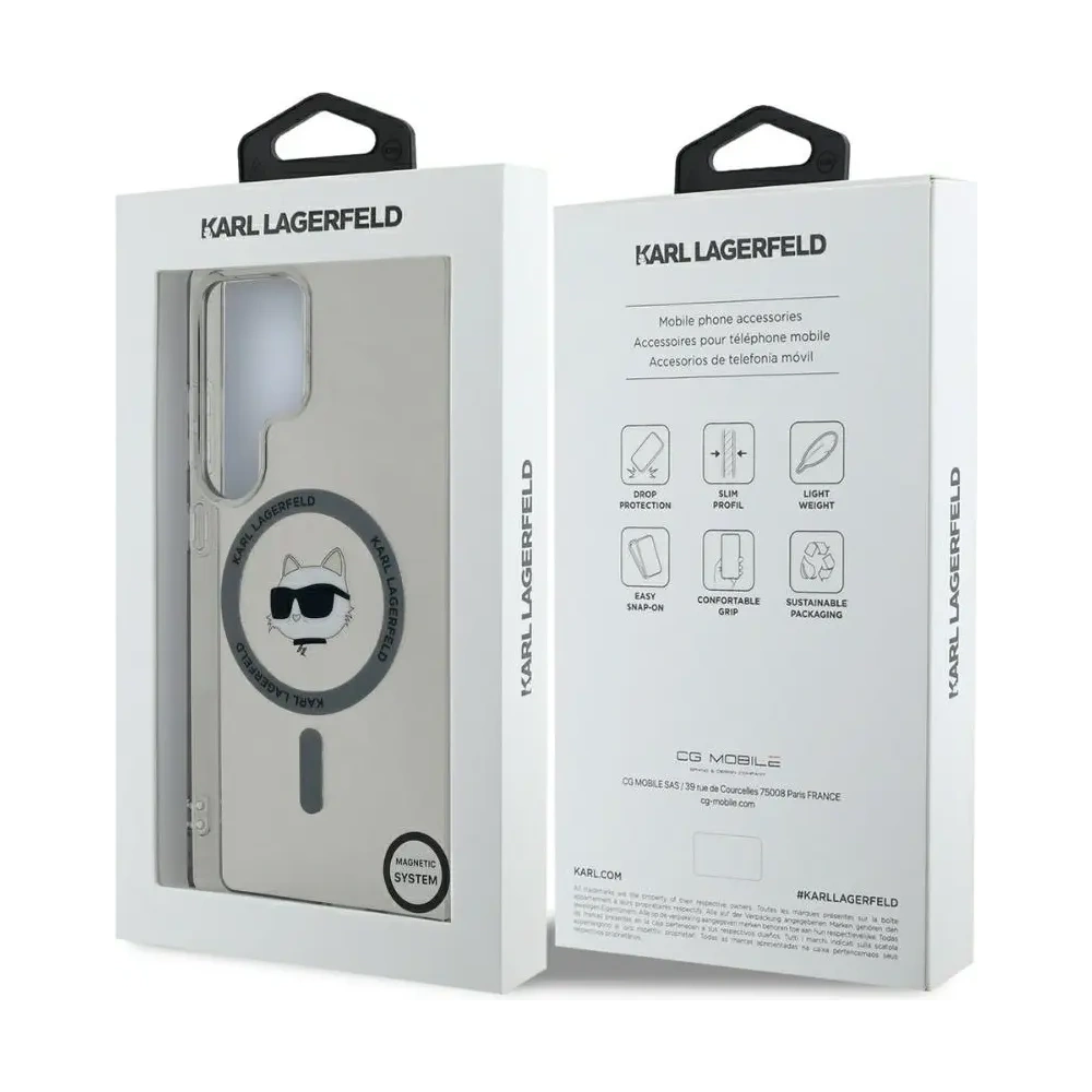 Hurtownia GSM - Karl Lagerfeld Buton Choupette Cap Imprimat Logo MagSafe Samsung Galaxy S25 Ultra negru - KLD21866 - {ean13} - Hurt