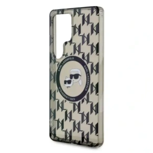 Hurtownia GSM - Karl Lagerfeld Buton Karl & Choupette Heads On KL Pattern MagSafe Samsung Galaxy S25 Ultra negru - KLD21867 - {ean13} - Hurt