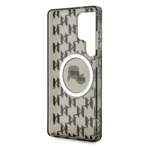 Hurtownia GSM - Karl Lagerfeld Buton Karl & Choupette Heads On KL Pattern MagSafe Samsung Galaxy S25 Ultra negru - KLD21867 - {ean13} - Hurt