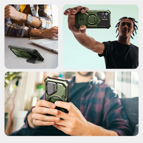 Etui Supcase IBLSN ArmorBox Mag MagSafe Samsung Galaxy S25 Guldan