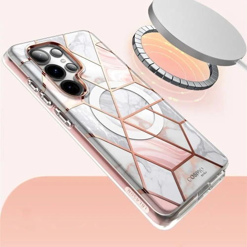 Etui Supcase Cosmo Mag MagSafe Samsung Galaxy S25 Ultra Marble