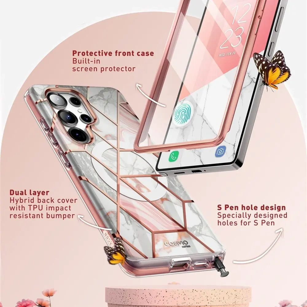 Hurtownia GSM - Supcase Cosmo Mag MagSafe Samsung Galaxy S25 Ultra Marmură - SPC487 - {ean13} - Hurt