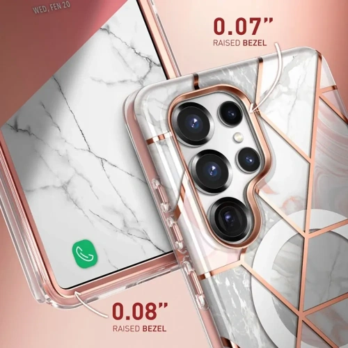 Etui Supcase Cosmo Mag MagSafe Samsung Galaxy S25 Ultra Marble