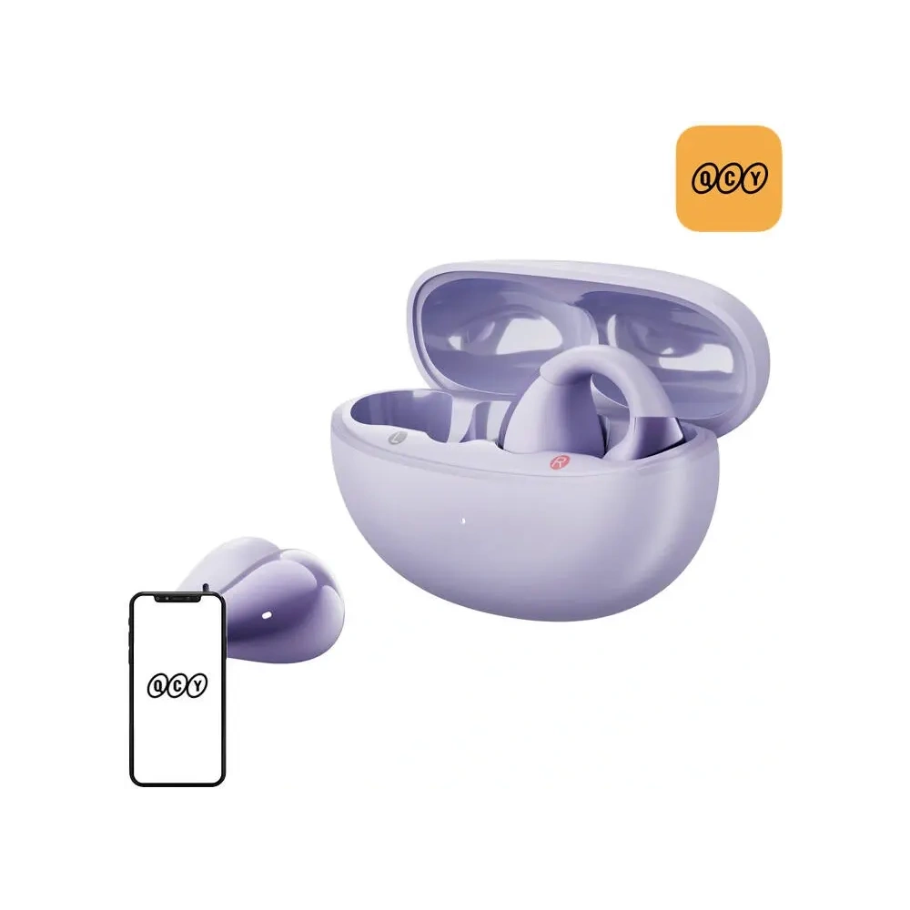 Hurtownia GSM - QCY Crossky Clip T33 kabellose Kopfhörer (lila) - QCY98 - {ean13} - Hurt