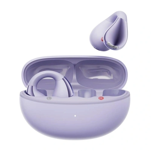 Bezprzewodowe słuchawki z klipsem QCY Crossky Clip T33 (fioletowe)