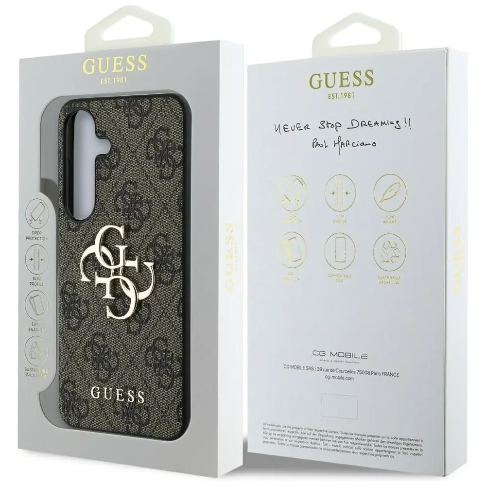 Hurtownia GSM - Guess Big 4G Logo Klasszikus Logo Samsung Galaxy S25 barna - GUE4251 - {ean13} - Hurt