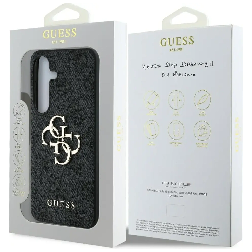 Hurtownia GSM - Etui Guess Big 4G Logo Classic Logo do Samsung Galaxy S25 czarny - GUE4252 - {ean13} - Hurt