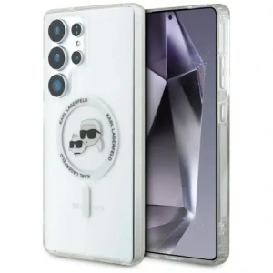 Hurtownia GSM - Karl Lagerfeld Buton Karl & Choupette Capete Imprimate Logo MagSafe Samsung Galaxy S25 Ultra alb - KLD21868 - {ean13} - Hurt