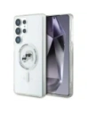 Hurtownia GSM - Karl Lagerfeld Buton Karl & Choupette Capete Imprimate Logo MagSafe Samsung Galaxy S25 Ultra alb - KLD21868 - {ean13} - Hurt