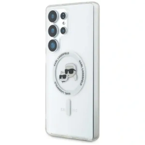 Hurtownia GSM - Karl Lagerfeld Buton Karl & Choupette Capete Imprimate Logo MagSafe Samsung Galaxy S25 Ultra alb - KLD21868 - {ean13} - Hurt