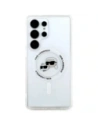 Hurtownia GSM - Karl Lagerfeld Buton Karl & Choupette Capete Imprimate Logo MagSafe Samsung Galaxy S25 Ultra alb - KLD21868 - {ean13} - Hurt