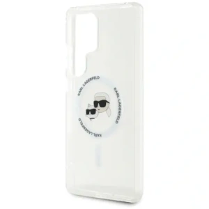 Hurtownia GSM - Karl Lagerfeld Buton Karl & Choupette Capete Imprimate Logo MagSafe Samsung Galaxy S25 Ultra alb - KLD21868 - {ean13} - Hurt