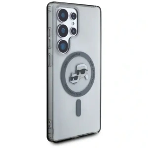 Hurtownia GSM - Karl Lagerfeld Buton Karl & Choupette Capete Tipărit Logo MagSafe Samsung Galaxy S25 Ultra negru - KLD21869 - {ean13} - Hurt