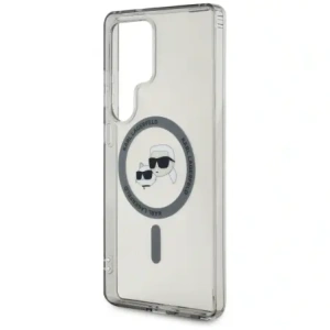Hurtownia GSM - Karl Lagerfeld Buton Karl & Choupette Capete Tipărit Logo MagSafe Samsung Galaxy S25 Ultra negru - KLD21869 - {ean13} - Hurt