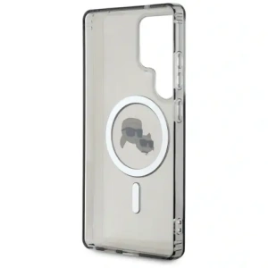 Hurtownia GSM - Karl Lagerfeld Buton Karl & Choupette Capete Tipărit Logo MagSafe Samsung Galaxy S25 Ultra negru - KLD21869 - {ean13} - Hurt