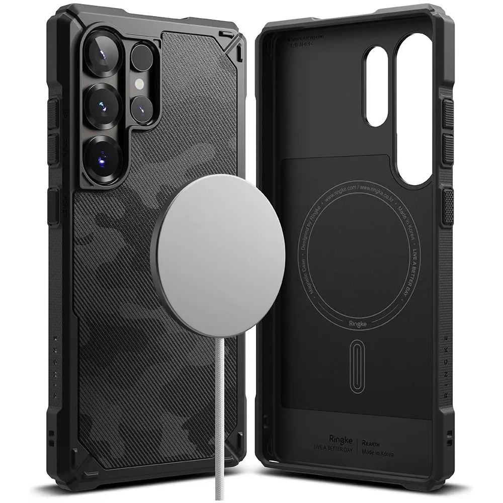 Hurtownia GSM - Ringke Echipament Rugged Magnetic MagSafe Samsung Galaxy S25 Ultra Camo Negru - RGK11717 - {ean13} - Hurt