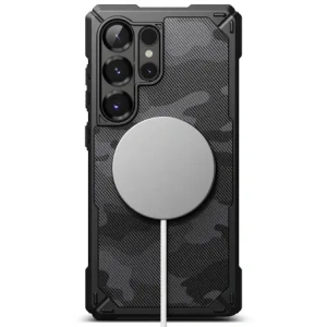 Hurtownia GSM - Ringke Rugged Gear Magnetic MagSafe Samsung Galaxy S25 Ultra Camo Fekete - RGK11717 - {ean13} - Hurt