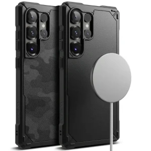 Hurtownia GSM - Ringke Rugged Gear Magnetic MagSafe Samsung Galaxy S25 Ultra Camo Fekete - RGK11717 - {ean13} - Hurt