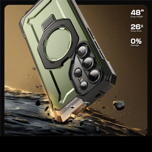 Etui Supcase Unicorn Beetle Grip Mag MagSafe Samsung Galaxy S25 Ultra Guldan