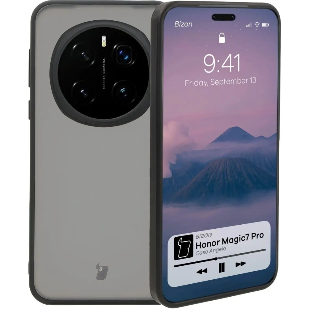 Wholesale Bizon Case Angelo Honor Magic7 Pro smoky with a black frame - BIZ8179 - {ean13} - Hurt
