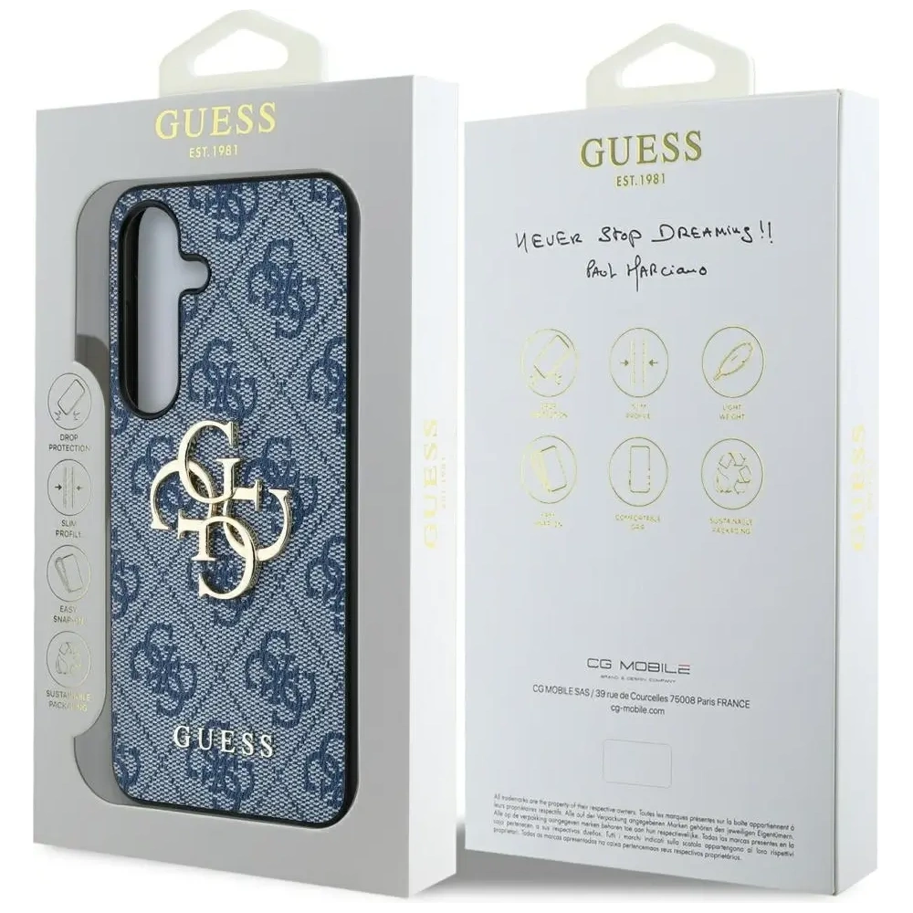 Hurtownia GSM - Etui Guess Big 4G Logo Classic Logo do Samsung Galaxy S25 niebieski - GUE4253 - {ean13} - Hurt