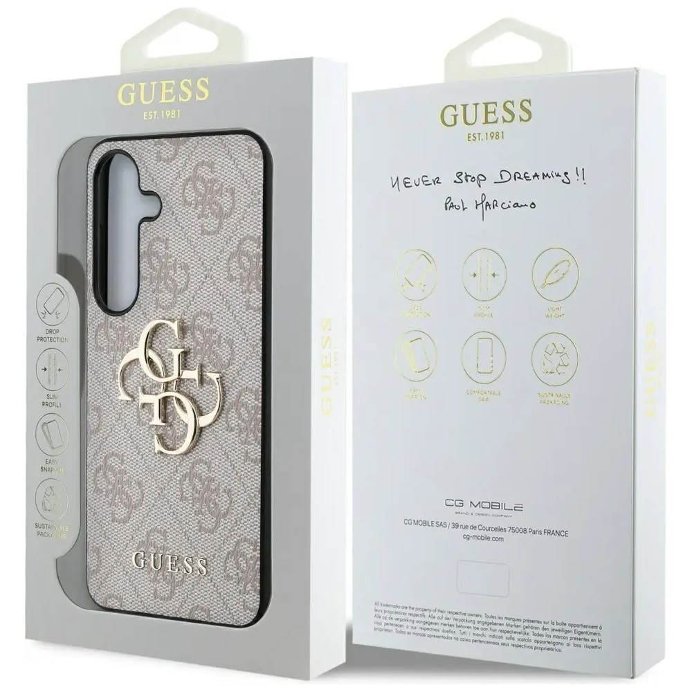 Wholesale Guess Big 4G Logo Classic Logo Samsung Galaxy S25 pink - GUE4254 - {ean13} - Hurt