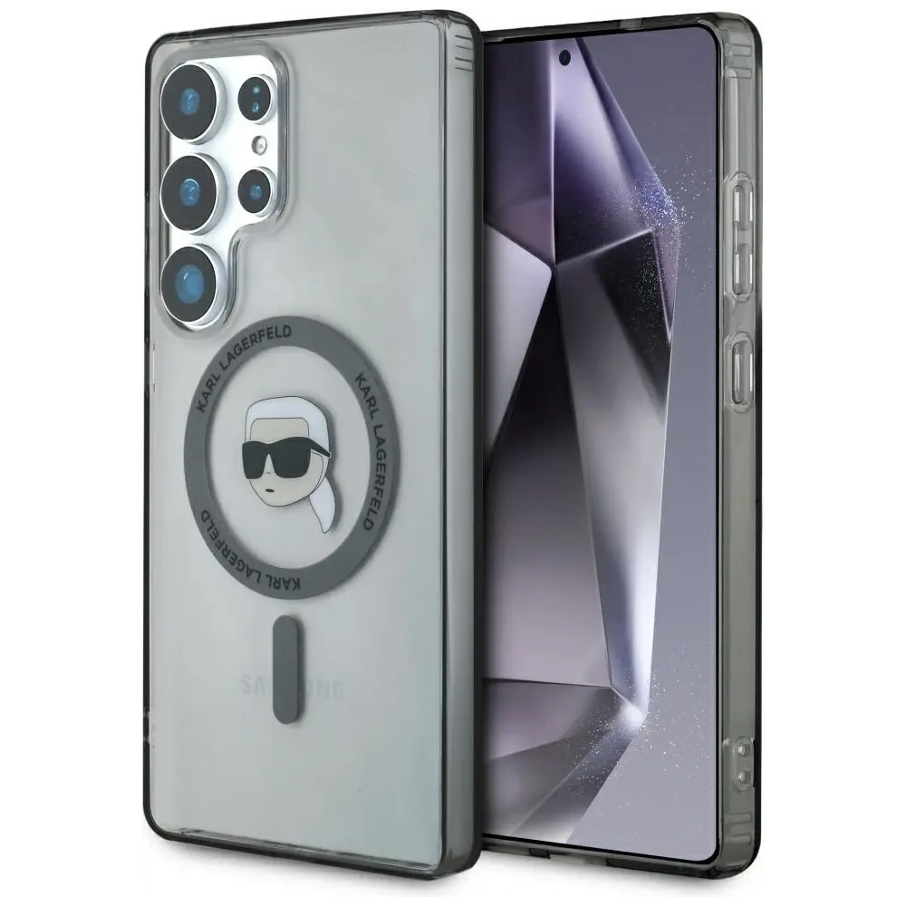 Hurtownia GSM - Karl Lagerfeld Button Karl Head Gedrucktes Logo MagSafe Samsung Galaxy S25 Ultra schwarz - KLD21871 - {ean13} - Hurt