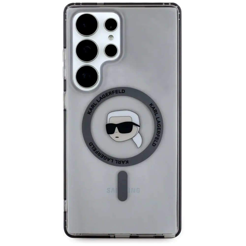Hurtownia GSM - Karl Lagerfeld Buton Karl Cap Tipărit Logo MagSafe Samsung Galaxy S25 Ultra negru - KLD21871 - {ean13} - Hurt