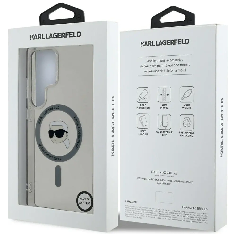 Hurtownia GSM - Karl Lagerfeld Buton Karl Cap Tipărit Logo MagSafe Samsung Galaxy S25 Ultra negru - KLD21871 - {ean13} - Hurt