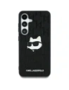 Wholesale Karl Lagerfeld Leather Monogram Pin Logo Choupette Head Samsung Galaxy S25 black - KLD21872 - {ean13} - Hurt