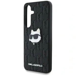 Hurtownia GSM - Karl Lagerfeld Logo cu Monogramă din Piele Pin Capul lui Choupette Samsung Galaxy S25 negru - KLD21872 - {ean13} - Hurt