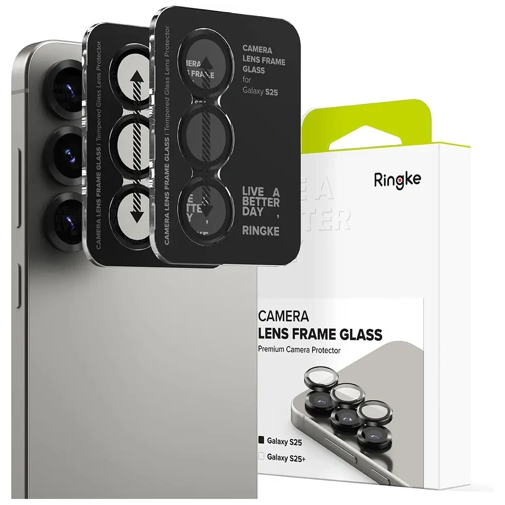 Wholesale Ringke Camera Frame Protector Samsung Galaxy S25 Black [2 PACK] - RGK11736 - {ean13} - Hurt