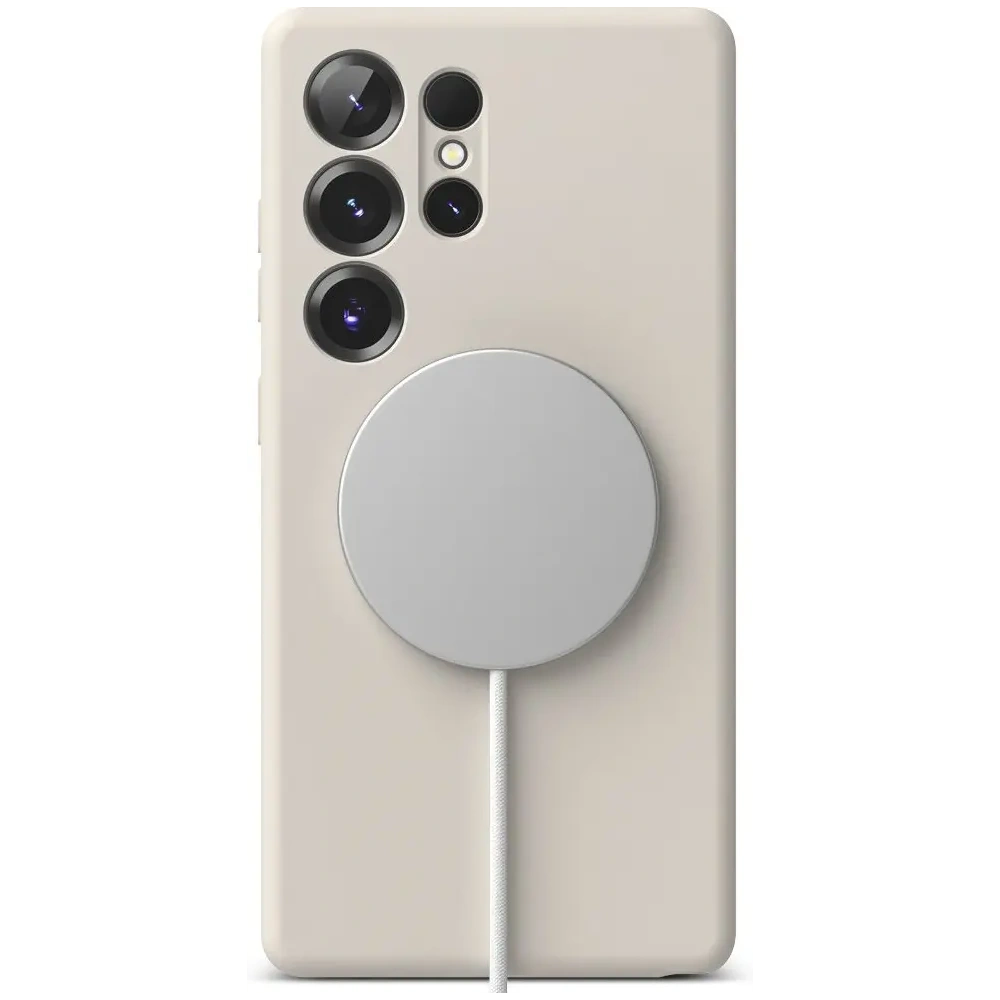 Wholesale Ringke Silicone Magnetic MagSafe Samsung Galaxy S25 Ultra Stone - RGK11741 - {ean13} - Hurt